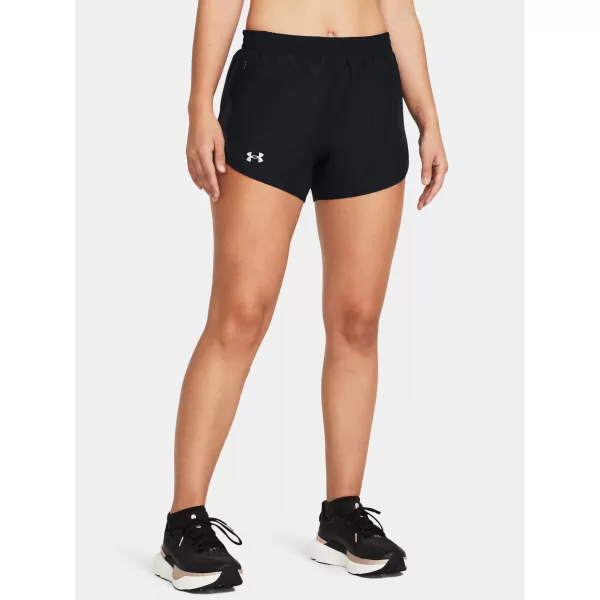  Дамски шорти UNDER ARMOUR UA FLY BY 3'' SHORTS 1382438-001 ЧЕРЕН 