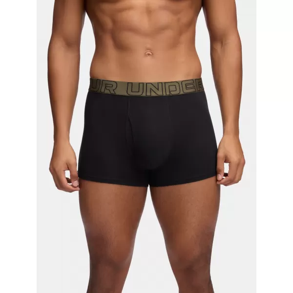 Мъжки боксерки UNDER ARMOUR M UA PERF COTTON (3KS) 1383891-005 ЧЕРНО W/МОРСКО ОТ 