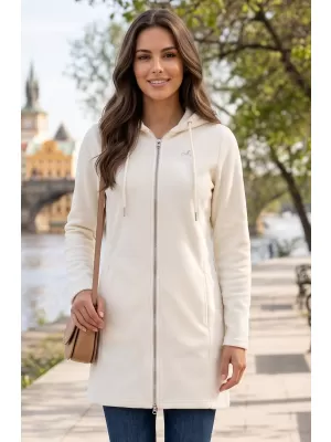 Дамски суичър ALTISPORT LIALA BÍLÁ/KRÉMOVÁ БЯЛО