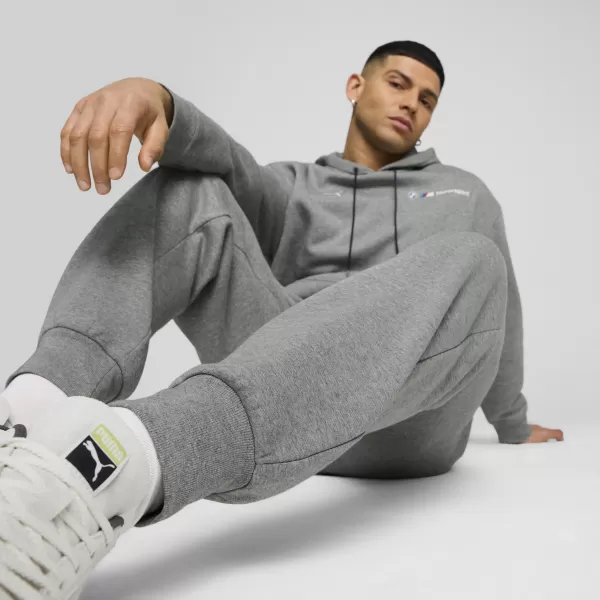  Мъжки анцузи PUMA BMW MMS ESS+ PANTS FLEECE 62749903 СРЕДНО СИВО ХЕДЪР 
