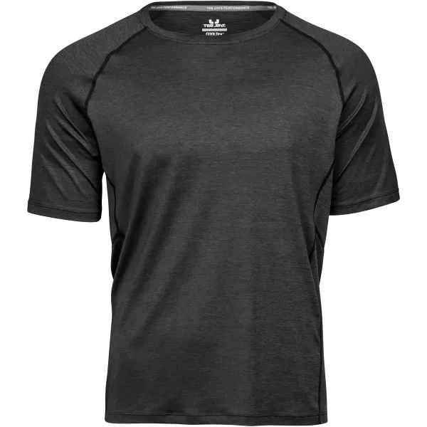  Мъжка тениска TEE JAYS | TJ 7020 ЧЕРЕН МЕЛАНЖ 