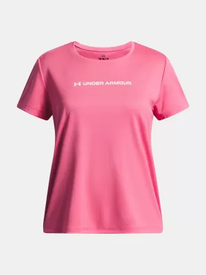 Тениска за момиче UNDER ARMOUR TECH WORDMARK GRAPHIC SS 6005136-672 РОЗОВО