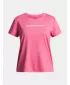 Тениска за момиче UNDER ARMOUR TECH WORDMARK GRAPHIC SS 6005136-672 РОЗОВО