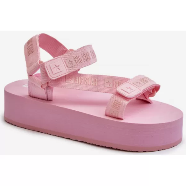  Дамски сандали на платформа BIG STAR NN274A041 PINK Big Star Shoes 