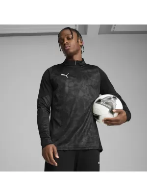 Мъжки суичър PUMA TEAMCUP TRAINING 1/4 ZIP TOP 659164_03 PUMA BLACK/PUMA SILVER