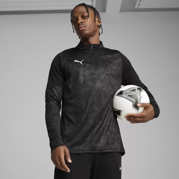 Мъжки суичър PUMA TEAMCUP TRAINING 1/4 ZIP TOP 659164_03 PUMA BLACK/PUMA SILVER 