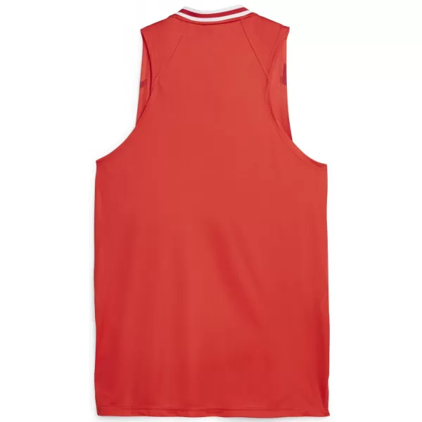  Мъжки фланелка PUMA HOOPS TEAM GAME JERSEY 67662804 PUMA RED 