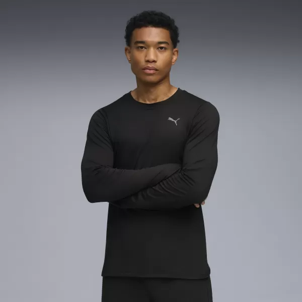  Мъжка тениска PUMA M CLOUDSPUN LS TEE 52759101 ПУМА ЧЕРНА 