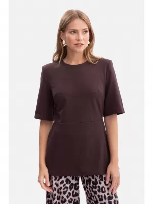Дамска блуза BEWEAR B305 ЧЕРЕН ШОКОЛАД