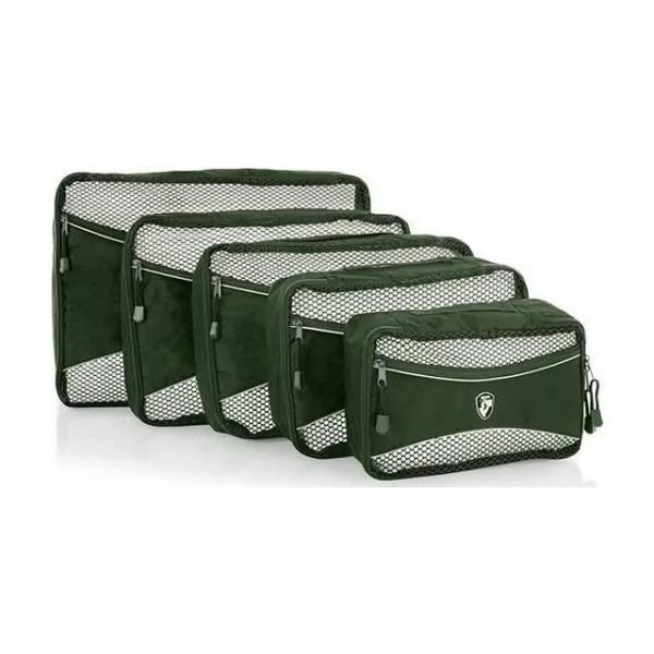  Комплект органайзери HEYS ECO PACKING CUBE 5PC SET II ЗЕЛЕНО 