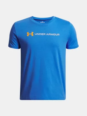 Момчешка тениска UNDER ARMOUR UA B LOGO WORDMARK SS СИНЬО