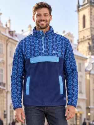 Мъжки поларен суичър ALTISPORT GARM СИНЬО