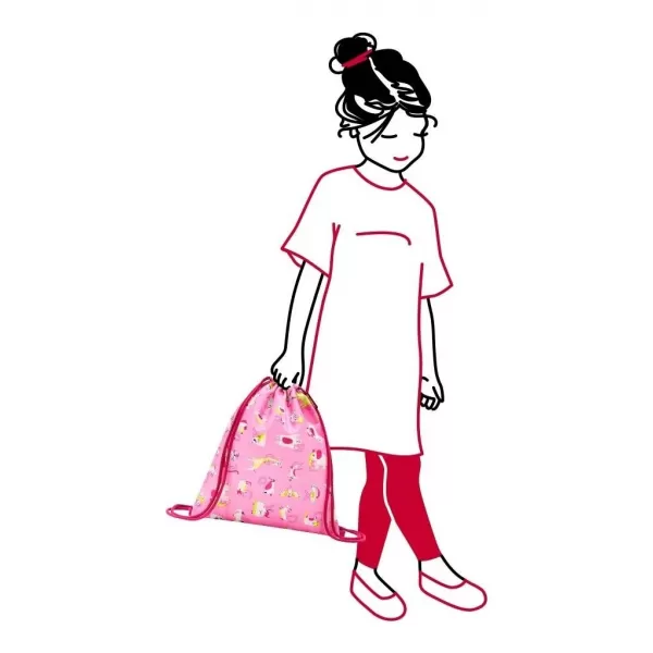  Спортна чанта REISENTHEL MYSAC KIDS ABC ПРИЯТЕЛИ РОЗОВО 