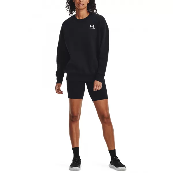  Дамски суичър UNDER ARMOUR ESSENTIAL FLC OS CREW 1379475-001 ЧЕРЕН 