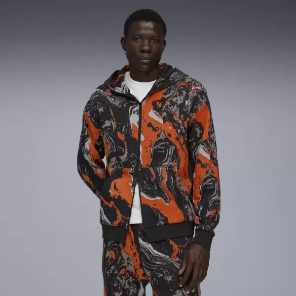  Мъжки суичър PUMA LAFRANCE HEEM ERA FULL ZIP 63247101 ОРАНЖЕВО GLO/AOP 