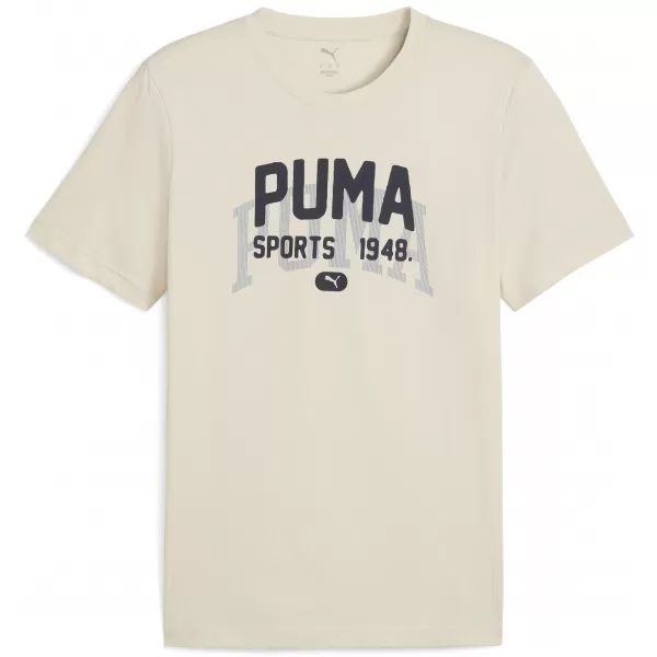  Риза PUMA GRAPHIC VARSITY TEE 68803587 АЛПИЙСКИ СНЯГ 