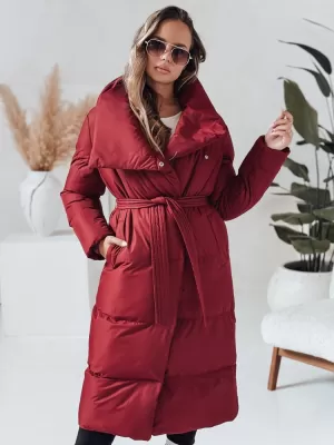 Палто DSTREET TY4961 БОРДЕ