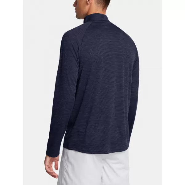  Мъжка тениска UNDER ARMOUR UA TECH TEXTURED 1/2 ZIP 1382797-410 СИНЬО 
