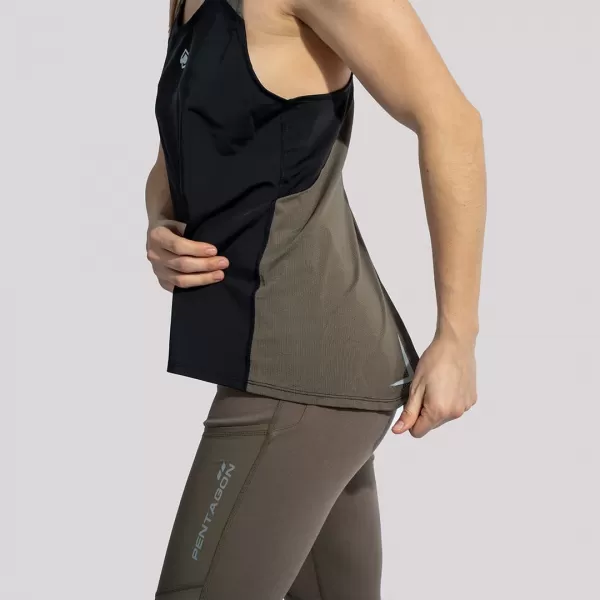  Дамска тениска PENTAGON ARIA WOMENS TANK TOP OFF K09046 КАФЯВО СИВО 