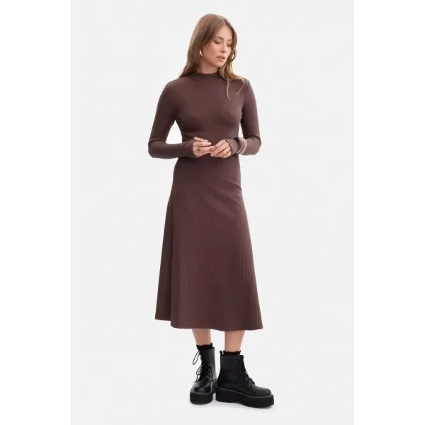  Рокля BEWEAR B299 КАФЯВО 