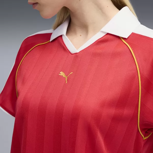  Дамско трико PUMA T7 RELAXED FOOTBALL JERSEY 63215711 ЗА ВСИЧКИ ВРЕМЕНА ЧЕРВЕНО 
