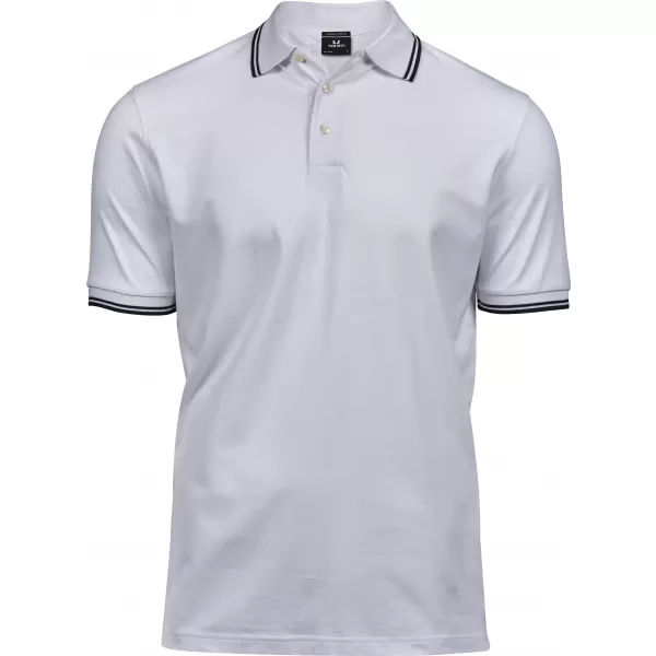  Мъжка тениска TEE JAYS | TJ 1407 БЯЛО/МОРСКО СИНЬО 