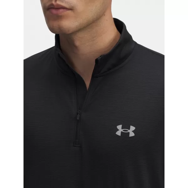  Мъжка тениска UNDER ARMOUR UA LAUNCH 1/4 ZIP 6005542-001 ЧЕРЕН 