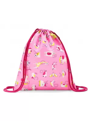 Спортна чанта REISENTHEL MYSAC KIDS ABC ПРИЯТЕЛИ РОЗОВО