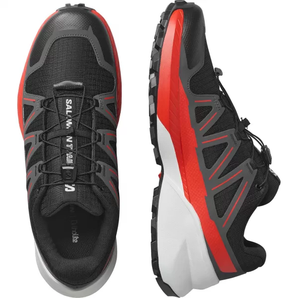  Мъжки обувки SALOMON SPEEDCROSS PEAK ЧЕРНО/АСФАЛТ/ОГНЕНО ЧЕРВЕНО 