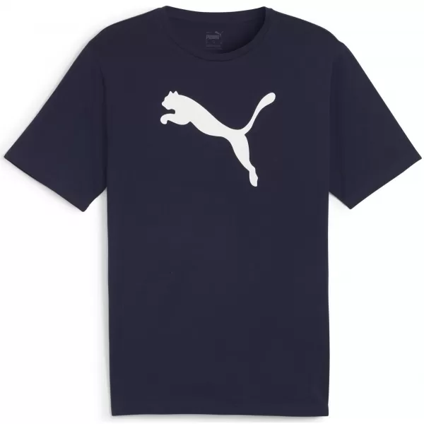  Мъжки фланелка PUMA TEAMRISE LOGO JERSEY COTTON 658705_06 ВМС/ПУМА ПУМА УАЙТ 