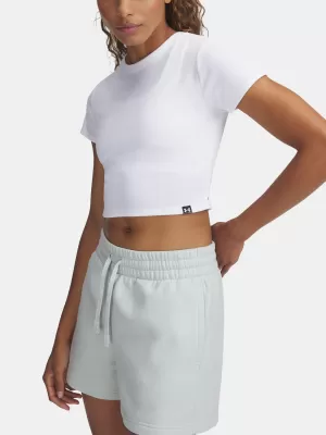 Дамска тениска UNDER ARMOUR UA RIVAL RIB BABY TEE 6000264-100 БЯЛО