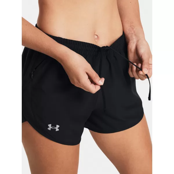 Дамски шорти UNDER ARMOUR UA FLY BY 3'' SHORTS 1382438-001 ЧЕРЕН 