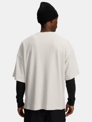 Мъжка тениска UNDER ARMOUR UA RIVAL WAFFLE CREW 1383106-110 БЯЛО