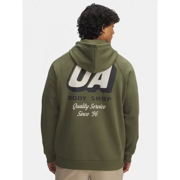  Мъжки суичър UNDER ARMOUR UA RIVAL FLEECE HBR LOGO HD 6003955-390 ЗЕЛЕНО 