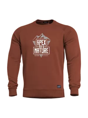 Суичър PENTAGON HAWK SWEATER APEX OF NATURE K09019 КАФЯВО