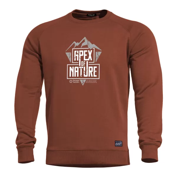  Суичър PENTAGON HAWK SWEATER APEX OF NATURE K09019 КАФЯВО 