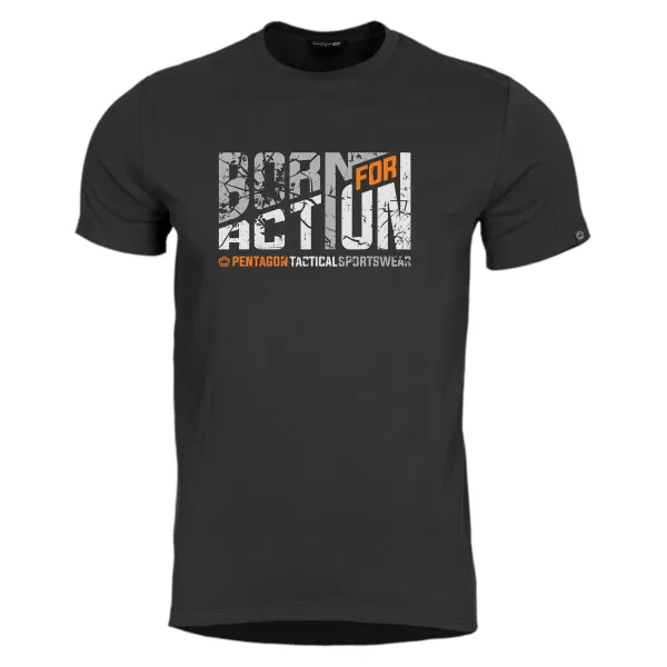  тениска PENTAGON AGERON BORN FOR ACTION K09012 ЧЕРЕН 