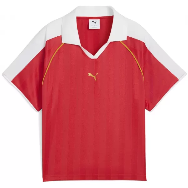  Дамско трико PUMA T7 RELAXED FOOTBALL JERSEY 63215711 ЗА ВСИЧКИ ВРЕМЕНА ЧЕРВЕНО 