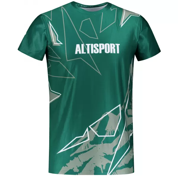  Премиум мъжка риза за свободното време ALTISPORT VOJ/ALM123TR06 ТЪМНО ЗЕЛЕНО 