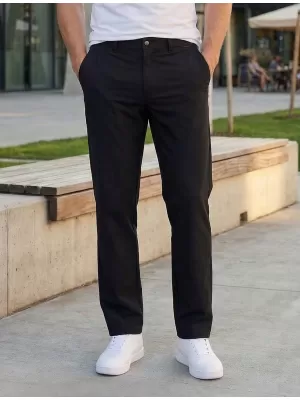 Мъжки панталон ALTISPORT ATS TROUSER CLASSIC-FIT ЧЕРЕН