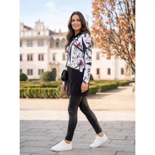  Дамска суитчър KIXMI VONITA ЧЕРНО/БЯЛО 
