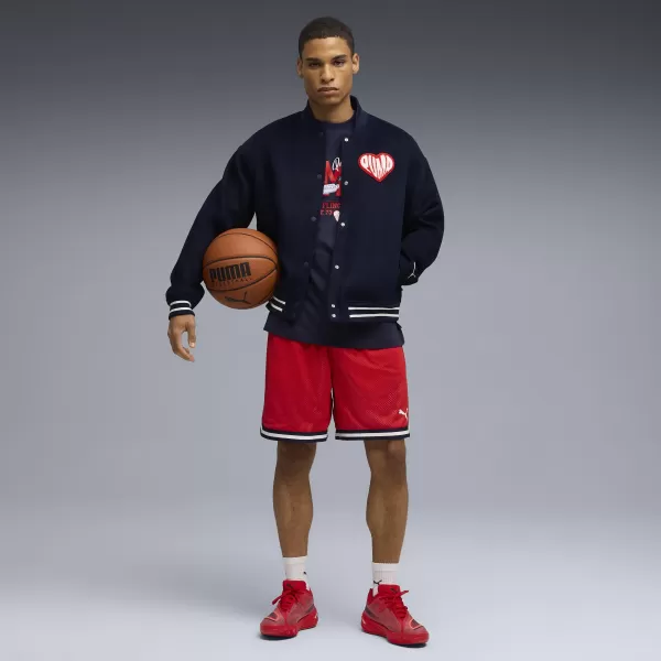  Къси панталони PUMA HOOPERHOTLINE AOP 7" SHORTS 63283701 ЗА ВСИЧКИ ВРЕМЕНА ЧЕРВЕНО/AOP 
