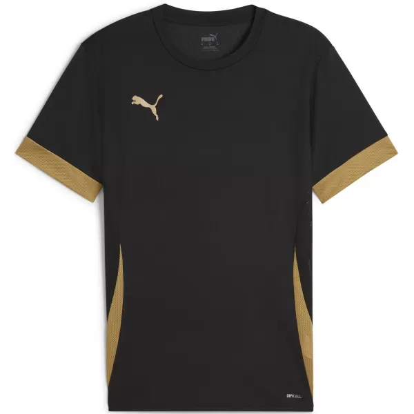  Мъжки фланелка PUMA TEAMGOAL MATCHDAY JERSEY 705747_28 PUMA BLACK/GOLD/MATTE GOLD 