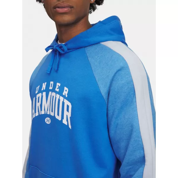  Мъжки суичър UNDER ARMOUR RIVAL FLC CB HOOD СИНЬО 
