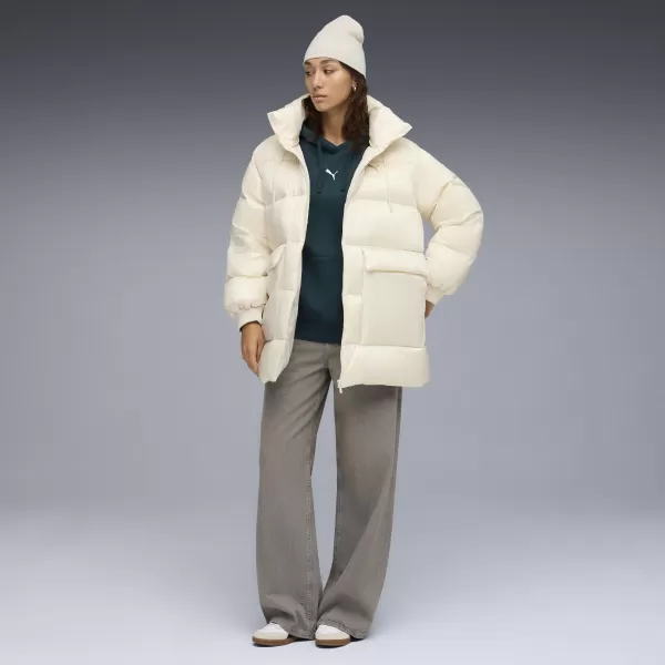 Дамско палто PUMA STYLE HOODED DOWN JACKET 68838987 АЛПИЙСКИ СНЯГ 