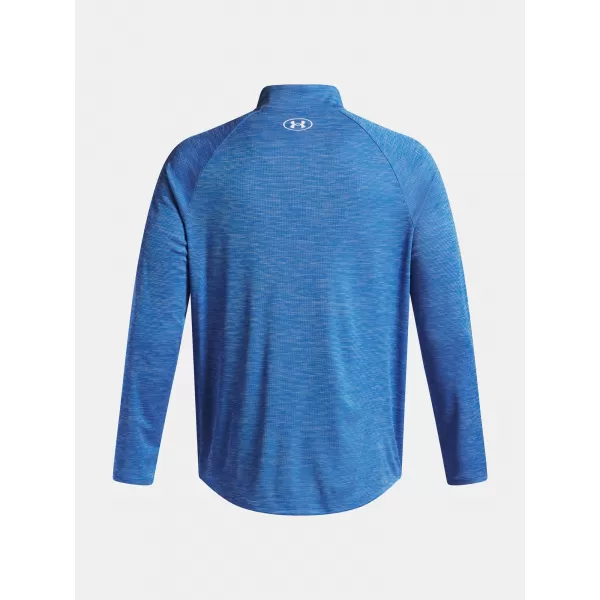  Мъжка тениска UNDER ARMOUR UA TECH TEXTURED 1/2 ZIP 1382797-402 СИНЬО 