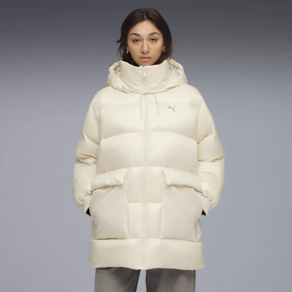  Дамско палто PUMA STYLE HOODED DOWN JACKET 68838987 АЛПИЙСКИ СНЯГ 