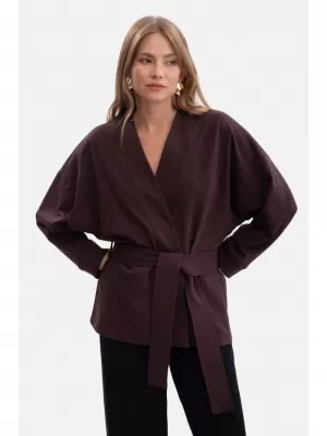 Дамска блуза BEWEAR B297 ЧЕРЕН ШОКОЛАД