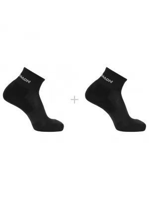 Чорапи SALOMON EVASION ANKLE 2-PACK ЧЕРНО/ЧЕРНО