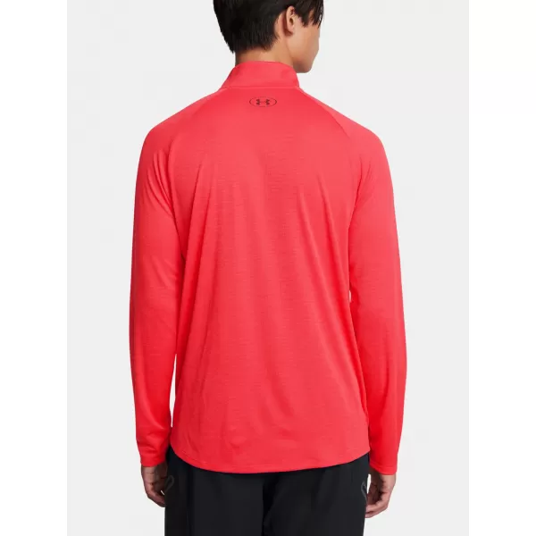  Мъжка тениска UNDER ARMOUR UA TECH TEXTURED 1/2 ZIP ЧЕРВЕНО 